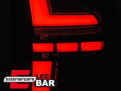 Full LED stražnja svjetla SEQ žmigavci (crna/smoke) / VW Transporter T6 (2020-2023), LDVWS0