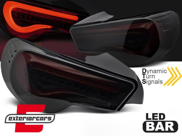 Full LED stražnja svjetla SEQ žmigavci (crna/smoke/crvena) / Toyota GT86 (2012-2019), LDTO40