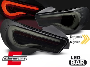 Full LED stražnja svjetla SEQ žmigavci (crna/smoke/kristal) / Toyota GT86 (2012-2019), LDTO39