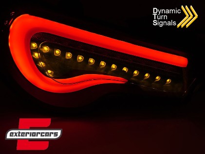 Full LED stražnja svjetla SEQ žmigavci (crna/smoke/kristal) / Toyota GT86 (2012-2019), LDTO39