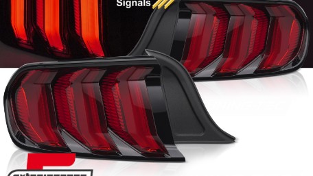 Full LED stražnja svjetla SEQ žmigavci (crvena) / Ford Mustang VI S550 (2015-2022), LDFO89