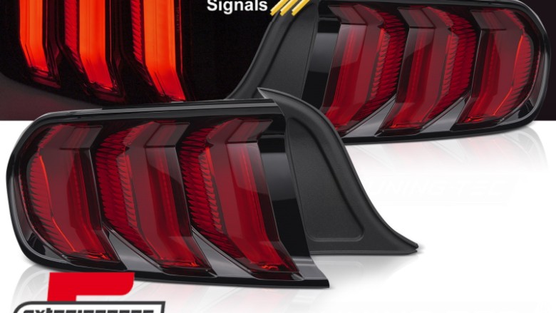 Full LED stražnja svjetla SEQ žmigavci (crvena) / Ford Mustang VI S550 (2015-2022), LDFO89