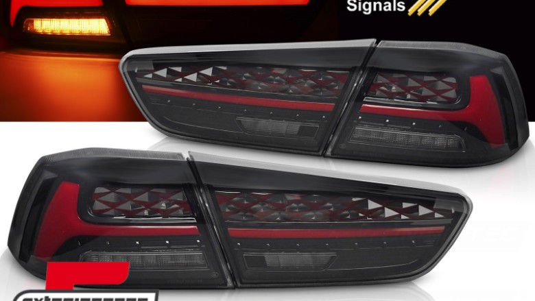 Full LED stražnja svjetla SEQ žmigavci (crvena) / Mitsubishi Lancer 8 limuzina (2007-2017), LDMI13