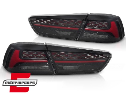 Full LED stražnja svjetla SEQ žmigavci (crvena) / Mitsubishi Lancer 8 limuzina (2007-2017), LDMI13