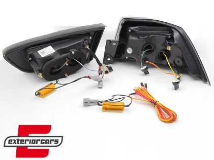 Full LED stražnja svjetla SEQ žmigavci (crvena) / Mitsubishi Lancer 8 limuzina (2007-2017), LDMI13