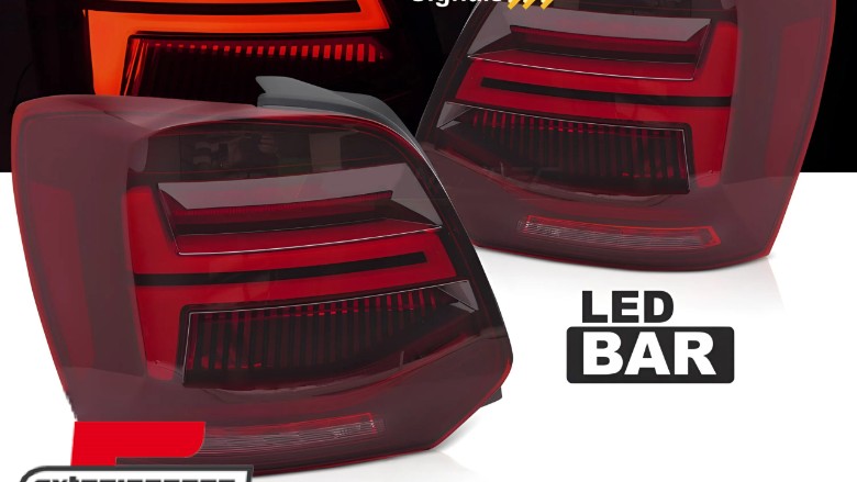 Full LED stražnja svjetla SEQ žmigavci (crvena) / VW Polo 6R 6C (2009-2017), LDVWV4