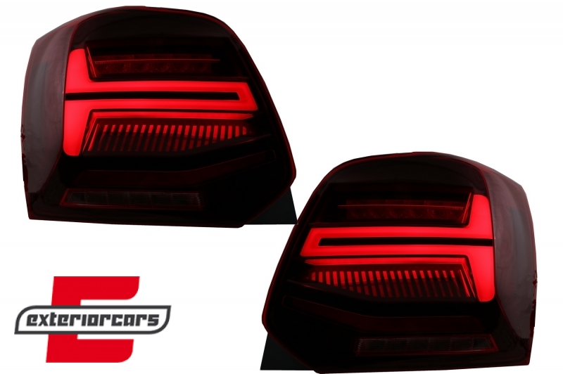 Full LED stražnja svjetla SEQ žmigavci (crvena) / VW Polo 6R 6C (2009-2017), LDVWV4