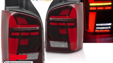 Full LED stražnja svjetla SEQ žmigavci (crvena) / VW T5 T5.1 (2003-2015), LDVWW8