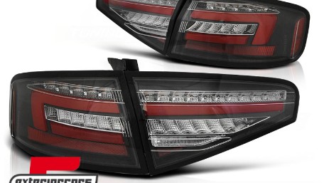Full LED stražnja svjetla SEQ žmigavci (crvena/crna) / Audi A4 B8 limuzina (2012-2015), LDAUH2