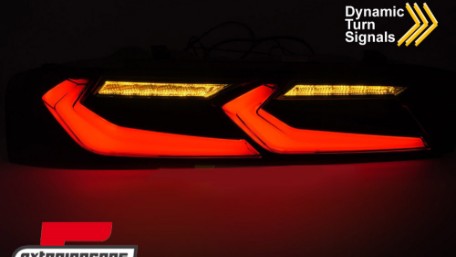 Full LED stražnja svjetla SEQ žmigavci (crvena/crna) / Chevrolet Camaro (05.2015-2018), LDCT07