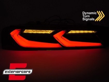 Full LED stražnja svjetla SEQ žmigavci (crvena/crna) / Chevrolet Camaro (05.2015-2018), LDCT07