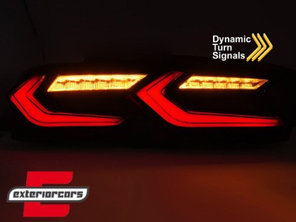 Full LED stražnja svjetla SEQ žmigavci (crvena/crna) / Chevrolet Camaro (2019-2024), LDCT09