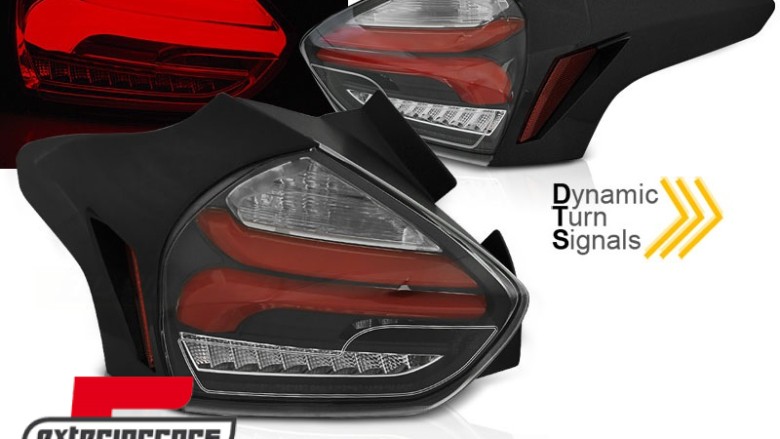 Full LED stražnja svjetla SEQ žmigavci (crvena/crna) / Ford Focus 3 Hatchback Facelift (2015-2018), LDFO69
