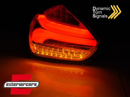 Full LED stražnja svjetla SEQ žmigavci (crvena/crna) / Ford Focus 3 Hatchback Facelift (2015-2018), LDFO69