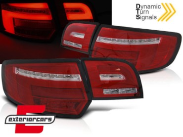Full LED stražnja svjetla SEQ žmigavci (crvena/kristal) / AUDI A3 8P Sportback (2008-2012) 5 vrata, LDAUI3