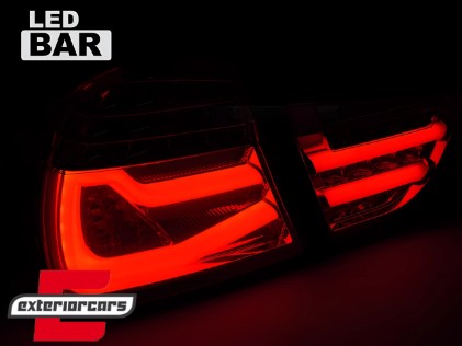 Full LED stražnja svjetla SEQ žmigavci (crvena/kristal) / BMW serije 3 E90 LCI (2008-2011) limuzina, LDBMK2