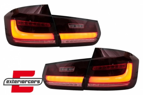 Full LED stražnja svjetla SEQ žmigavci (crvena/kristal) / BMW serije 3 F30 (2011-2019), LDBMJ8