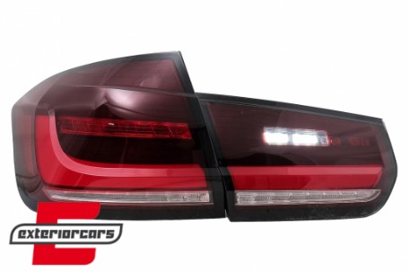 Full LED stražnja svjetla SEQ žmigavci (crvena/kristal) / BMW serije 3 F30 (2011-2019), LDBMJ8