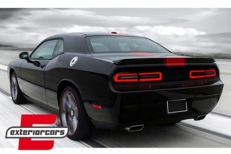 Full LED stražnja svjetla SEQ žmigavci (crvena/kristal) / Dodge Challenger (2008-2014), TLDOGCHA3