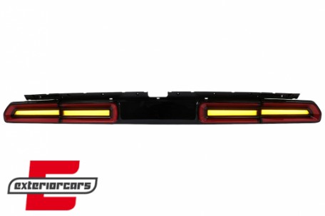 Full LED stražnja svjetla SEQ žmigavci (crvena/kristal) / Dodge Challenger (2008-2014), TLDOGCHA3