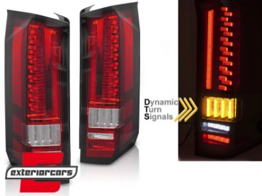 Full LED stražnja svjetla SEQ žmigavci (crvena/kristal) / MAN TGE VW Crafter II (2017-), LDVWU1