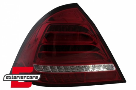 Full LED stražnja svjetla SEQ žmigavci (crvena/kristal) / Mercedes C-klasa W203 (2000-2004) limuzina, LDMED4