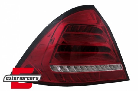 Full LED stražnja svjetla SEQ žmigavci (crvena/kristal) / Mercedes C-klasa W203 (2000-2004) limuzina, LDMED4