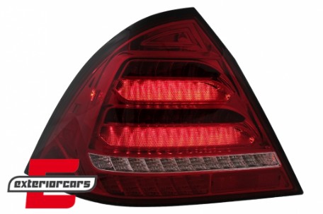Full LED stražnja svjetla SEQ žmigavci (crvena/kristal) / Mercedes C-klasa W203 (2000-2004) limuzina, LDMED4