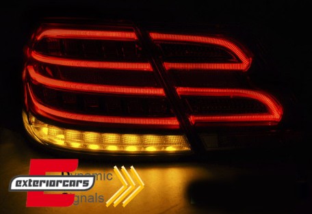 Full LED stražnja svjetla SEQ žmigavci (crvena/kristal) / Mercedes E-klasa W212 limuzina (2009-2013), LDMEB2