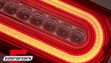 Full LED stražnja svjetla SEQ žmigavci (crvena/kristal) / Mercedes G-klasa W463 (1990-2012), LDMEB6