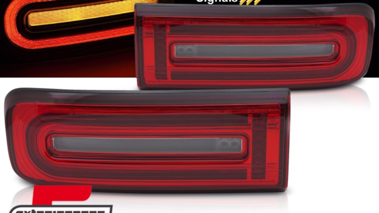 Full LED stražnja svjetla SEQ žmigavci (crvena/kristal) / Mercedes G-klasa W463 (2018-2024) W465 (2024-), LDMEG6