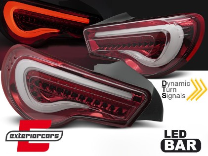 Full LED stražnja svjetla SEQ žmigavci (crvena/kristal) / Toyota GT86 (2012-2019), LDTO36