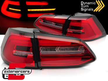 Full LED stražnja svjetla SEQ žmigavci (crvena/kristal) / VW Golf 7 (2013-2017) karavan, LDVWS7
