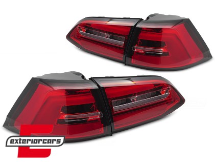 Full LED stražnja svjetla SEQ žmigavci (crvena/kristal) / VW Golf 7.5 Facelift (2017-2020) karavan, LDVWT1