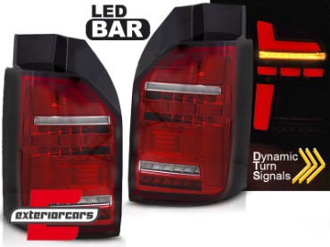 Full LED stražnja svjetla SEQ žmigavci (crvena/kristal) / VW Transporter T6 (2020-), LDVWS1