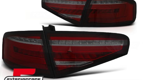 Full LED stražnja svjetla SEQ žmigavci (crvena/smoke) / AUDI A4 B8 limuzina (2012-2015), LDAUH0
