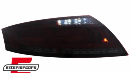 Full LED stražnja svjetla SEQ žmigavci (crvena/smoke) / Audi TT 8J (2006-2014), LDAUD2
