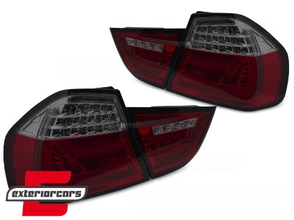 Full LED stražnja svjetla SEQ žmigavci (crvena/smoke) / BMW serije 3 E90 LCI (2008-2011) limuzina, LDBMK3