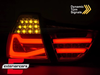 Full LED stražnja svjetla SEQ žmigavci (crvena/smoke) / BMW serije 3 E90 LCI (2008-2011) limuzina, LDBMK3