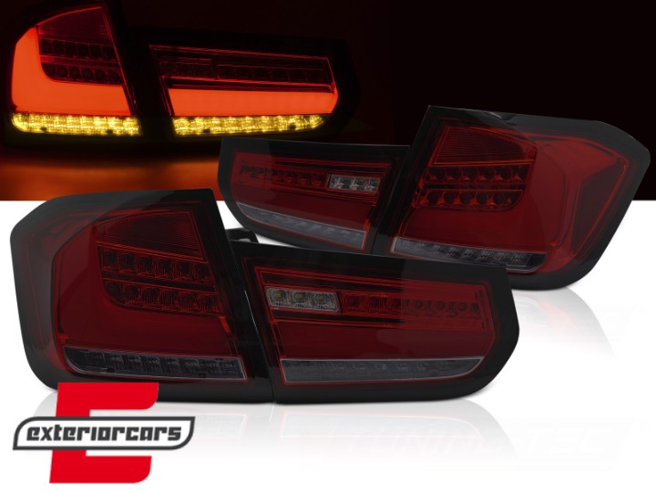 Full LED stražnja svjetla SEQ žmigavci (crvena/smoke) / BMW serije 3 F30 F35 (2011-2014), LDBMJ6
