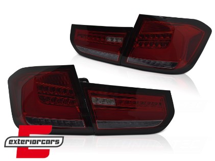 Full LED stražnja svjetla SEQ žmigavci (crvena/smoke) / BMW serije 3 F30 F35 (2011-2014), LDBMJ6