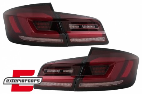 Full LED stražnja svjetla SEQ žmigavci (crvena/smoke) / BMW serije 5 F10 (2010-2017) limuzina, LDBMJ2