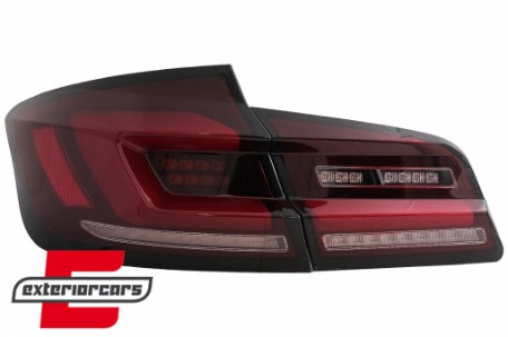 Full LED stražnja svjetla SEQ žmigavci (crvena/smoke) / BMW serije 5 F10 (2010-2017) limuzina, LDBMJ2