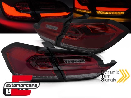 Full LED stražnja svjetla SEQ žmigavci (crvena/smoke) / FORD FIESTA MK8 HATCHBACK (2017-2021), LDFO77
