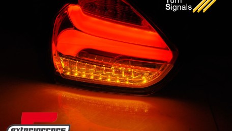 Full LED stražnja svjetla SEQ žmigavci (crvena/smoke) / Ford Focus 3 Hatchback Facelift (2015-2018), LDFO65