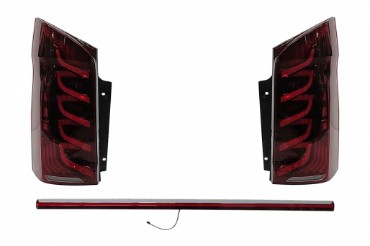Full LED stražnja svjetla SEQ žmigavci (crvena/smoke) / Mercedes V-klasa W447 (2014-2023), TLMBW447VTL