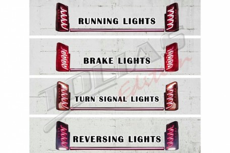 Full LED stražnja svjetla SEQ žmigavci (crvena/smoke) / Mercedes V-klasa W447 (2014-2023), TLMBW447VTL