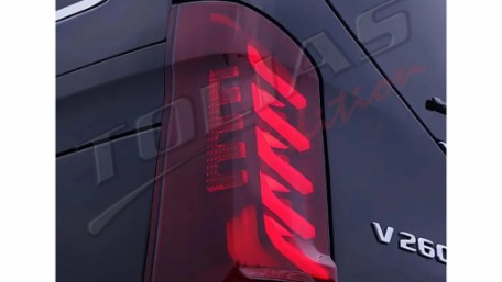 Full LED stražnja svjetla SEQ žmigavci (crvena/smoke) / Mercedes V-klasa W447 (2014-2023), TLMBW447VTL