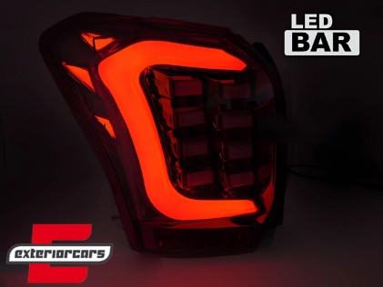 Full LED stražnja svjetla SEQ žmigavci (crvena/smoke) / Subaru Forester IV (2013-2018), LDSU02