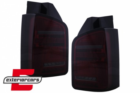 Full LED stražnja svjetla SEQ žmigavci (crvena/smoke) / Volkswagen T5.1 (2010-2015), LDVWO7